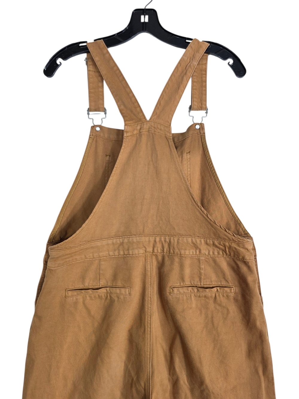FRNCH Paris Denim Caramel Tan Cotton Overall Jumpsuit with Adjustable Straps - Picture 3 of 12